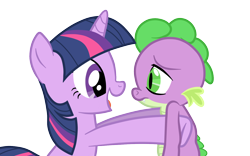 Size: 1440x900 | Tagged: safe, artist:theodoresfan, derpibooru import, spike, twilight sparkle, dragon, simple background, transparent background, vector