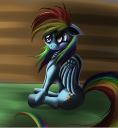 Size: 754x818 | Tagged: safe, artist:calebp1716, rainbow dash, pegasus, pony, female, mare, simple background, solo