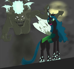 Size: 1156x1076 | Tagged: safe, artist:ja-the-shadow-hunter, queen chrysalis, changeling, changeling queen, corrupted, crossover, sha, sha of hatred, warcraft, world of warcraft