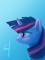 Size: 720x960 | Tagged: safe, artist:raikoh, derpibooru import, twilight sparkle, pony, unicorn, countdown to season 3, female, horn, mare, purple coat, purple mane, solo