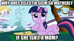 Size: 625x351 | Tagged: safe, derpibooru import, twilight sparkle, image macro, implied momlestia, implied princess celestia, solo