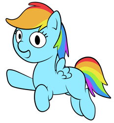 Size: 3182x3436 | Tagged: safe, artist:replaymasteroftime, rainbow dash, pegasus, pony, filly, filly rainbow dash, solo, younger