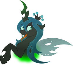 Size: 3219x2861 | Tagged: safe, artist:gray-gold, artist:joey darkmeat, queen chrysalis, changeling, changeling queen, fangs, female, simple background, solo, tongue out, transparent background