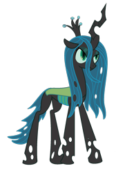 Size: 1400x1800 | Tagged: safe, artist:peternators, artist:redmagepony, queen chrysalis, changeling, changeling queen, ms paint, solo, wingless