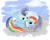 Size: 1500x1200 | Tagged: safe, artist:glacialfalls, rainbow dash, soarin', pegasus, pony, female, male, shipping, soarindash, straight