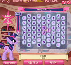 Size: 642x589 | Tagged: safe, derpibooru import, twilight sparkle, game, hubworld, the hub, twilight sparkle's magical mysteries, video game