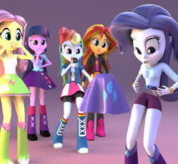 Size: 1440x1324 | Tagged: safe, artist:3d thread, artist:borickrut, artist:creatorofpony, fluttershy, rainbow dash, rarity, sunset shimmer, twilight sparkle, equestria girls, /mlp/, 3d, 3d model, arms, bisection, blender, blouse, boots, bowtie, boyshorts, bracelet, breasts, bust, cellphone, clothes, confused, elbowed sleeves, eyelashes, female, fingers, frown, gasp, hairpin, half, hand, hand on chin, hand on hip, hand on mouth, happy, head tilt, holding, iphone, jacket, jewelry, leather jacket, legs, long hair, long sleeves, looking down, makeup, modular, narrowed eyes, open frown, open mouth, open smile, panties, phone, puffy sleeves, purple underwear, raised eyebrow, shirt, short sleeves, skirt, sleeveless, smartphone, smiling, socks, standing, surprised, sweatshirt, taking a photo, tanktop, teenager, teeth, tilted head, tongue, tongue out, top, unamused, underwear, wardrobe malfunction, wristband