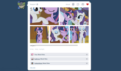 Size: 1032x602 | Tagged: safe, derpibooru import, screencap, rarity, twilight sparkle, pony, unicorn, the crystal empire, female, implications, irony, lesbian, meta, rarilight, shipping