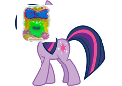 Size: 430x303 | Tagged: safe, derpibooru import, twilight sparkle, bad edit, gak, solo