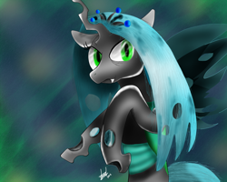 Size: 1300x1040 | Tagged: safe, artist:gusteaureeze, queen chrysalis, changeling, changeling queen, female, solo