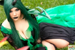 Size: 1600x1067 | Tagged: safe, artist:dashcosplay, queen chrysalis, human, cleavage, cosplay, female, irl, irl human, photo