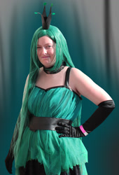 Size: 1024x1509 | Tagged: safe, artist:bella-mia-d, queen chrysalis, human, cosplay, irl, irl human, photo