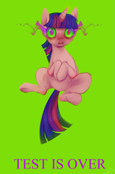 Size: 1053x1600 | Tagged: safe, artist:imalou, derpibooru import, twilight sparkle, dark magic, greatest fear, green eyes, sombra eyes