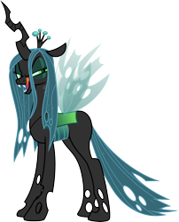 Size: 4000x4960 | Tagged: safe, artist:jeatz-axl, queen chrysalis, changeling, changeling queen, kitchen eyes, licking lips, looking at you, open mouth, simple background, solo, white background