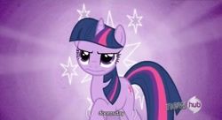 Size: 638x348 | Tagged: safe, derpibooru import, screencap, twilight sparkle, the crystal empire, doomsday, youtube caption