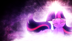 Size: 1024x576 | Tagged: safe, artist:tzolkine, derpibooru import, twilight sparkle, blushing, wallpaper