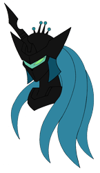 Size: 434x750 | Tagged: safe, artist:combatkaiser, queen chrysalis, changeling, changeling queen, crossover, mechanized, simple background, tekkaman blade, tekkaman dead, transparent background