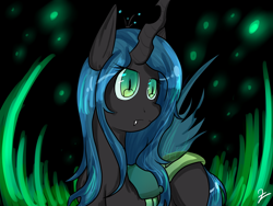 Size: 1600x1200 | Tagged: safe, artist:dulty-yukiko, queen chrysalis, changeling, changeling queen, female, solo