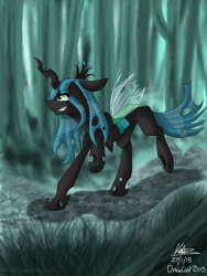 Size: 1536x2048 | Tagged: safe, artist:duskanddashie, queen chrysalis, changeling, changeling queen, female, solo