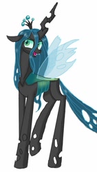 Size: 600x1067 | Tagged: safe, artist:miracle32, queen chrysalis, changeling, changeling queen, female, green eyes, horn, solo