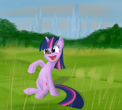 Size: 2000x1800 | Tagged: safe, artist:andergrin, derpibooru import, twilight sparkle, butterfly, cute, happy, rain, silly