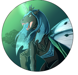 Size: 1247x1198 | Tagged: safe, artist:kuroleopard, queen chrysalis, changeling, changeling queen, female, solo