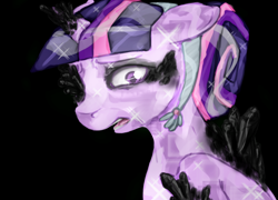 Size: 854x615 | Tagged: safe, artist:colorlesscupcake, derpibooru import, twilight sparkle, crystal pony, pony, crystallized, solo