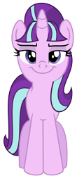 Size: 1661x3778 | Tagged: safe, artist:partylikeanartist, starlight glimmer, pony, unicorn, season 5, the cutie map, antagonist, female, front view, looking at you, mare, s5 starlight, simple background, smug, smug smile, smuglight glimmer, solo, transparent background, vector