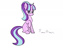 Size: 2048x1536 | Tagged: safe, artist:fiona brown, starlight glimmer, pony, unicorn, season 5, the cutie map, antagonist, s5 starlight, sitting, solo