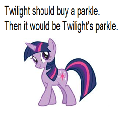 Size: 335x311 | Tagged: safe, derpibooru import, twilight sparkle, meta, pun, text