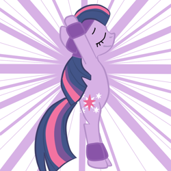 Size: 512x512 | Tagged: safe, artist:aztywolfette, derpibooru import, twilight sparkle, exercise, sweatband