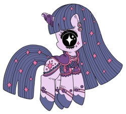 Size: 462x421 | Tagged: safe, artist:motherlarva, derpibooru import, twilight sparkle, pony, unicorn, clothes, looking at you, simple background, solo, white background