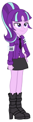 Size: 1633x5955 | Tagged: safe, artist:bluse, starlight glimmer, equestria girls, the cutie map, clothes, equestria girls-ified, female, hilarious in hindsight, show accurate, simple background, skirt, solo, starlight himmler, transparent background, vector