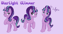 Size: 1000x546 | Tagged: safe, artist:lifyen, starlight glimmer, pony, unicorn, the cutie map, female, mare, solo