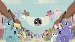 Size: 1280x720 | Tagged: safe, starlight glimmer, pony, unicorn, the cutie map, cm punk, equal town banner meme, exploitable meme, in our town, meme, straight edge society, wwe