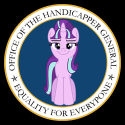 Size: 640x640 | Tagged: safe, starlight glimmer, pony, unicorn, the cutie map, harrison bergeron, kurt vonnegut, smug, smuglight glimmer, solo