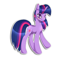 Size: 2000x1500 | Tagged: safe, artist:pastelflakes, derpibooru import, twilight sparkle, pony, unicorn, female, horn, mare, purple coat, purple mane, solo