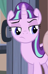 Size: 637x975 | Tagged: safe, screencap, starlight glimmer, pony, unicorn, the cutie map, raised eyebrow, reaction image, s5 starlight, solo