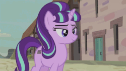 Size: 640x360 | Tagged: safe, screencap, starlight glimmer, pony, unicorn, the cutie map, animated, headbob, solo