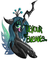 Size: 1800x2200 | Tagged: safe, artist:agentesinrebus, queen chrysalis, changeling, changeling queen, female, implied vore, kitchen eyes, licking lips, solo, tongue out