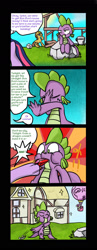 Size: 700x1800 | Tagged: artist needed, safe, derpibooru import, spike, twilight sparkle, dragon, comic, english, gameloft, translation