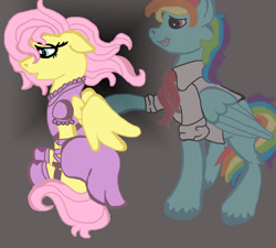 Size: 1024x921 | Tagged: safe, artist:creative-blossom, derpibooru import, fluttershy, rainbow blitz, rainbow dash, pegasus, pony, alternate universe, colored, count of monte cristo, digital, female, flutterblitz, flutterdash, male, mare, musical, rainbow dantes, rule 63, sad, shipping, shycedes, stallion, straight, the count of monte cristo