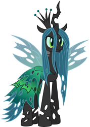 Size: 6066x8513 | Tagged: safe, artist:osipush, queen chrysalis, changeling, changeling queen, absurd resolution, clothes, dress, female, simple background, solo, transparent background, vector