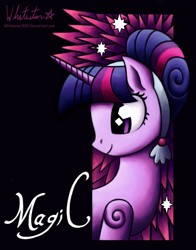 Size: 943x1200 | Tagged: safe, artist:whitestar1802, derpibooru import, twilight sparkle, crystallized, solo