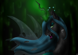 Size: 2481x1752 | Tagged: safe, artist:lyra-lions, queen chrysalis, changeling, changeling queen, female, solo