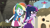 Size: 1600x900 | Tagged: safe, derpibooru import, screencap, rainbow dash, sci-twi, twilight sparkle, equestria girls, movie magic, spoiler:eqg specials, excited, geode of super speed, geode of telekinesis, happy, india movie set, magical geodes, teletoon