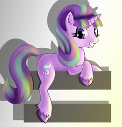 Size: 567x590 | Tagged: safe, artist:prodius, starlight glimmer, pony, unicorn, the cutie map, female, hoof polish, looking at you, mare, nail polish, smiling, solo, unshorn fetlocks