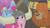 Size: 1234x692 | Tagged: safe, derpibooru import, screencap, pinkie pie, prince rutherford, rainbow dash, earth pony, pegasus, pony, not asking for trouble, helmet, honorary yak horns, horned helmet, viking helmet