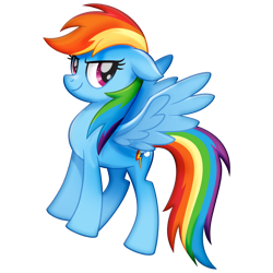 Size: 1024x1024 | Tagged: safe, derpibooru import, rainbow dash, pegasus, pony, my little pony: the movie, female, mare, render, solo, wings