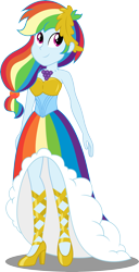 Size: 4017x7825 | Tagged: safe, artist:sugar-loop, derpibooru import, rainbow dash, equestria girls, absurd resolution, clothes, dress, gala dress, grand galloping gala, simple background, smiling, solo, transparent background